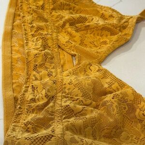Colsie Lace Bralette in Golden Yellow